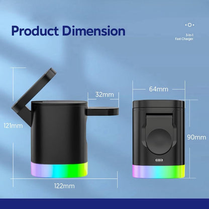 3-in-1 Magnetic Wireless Charger