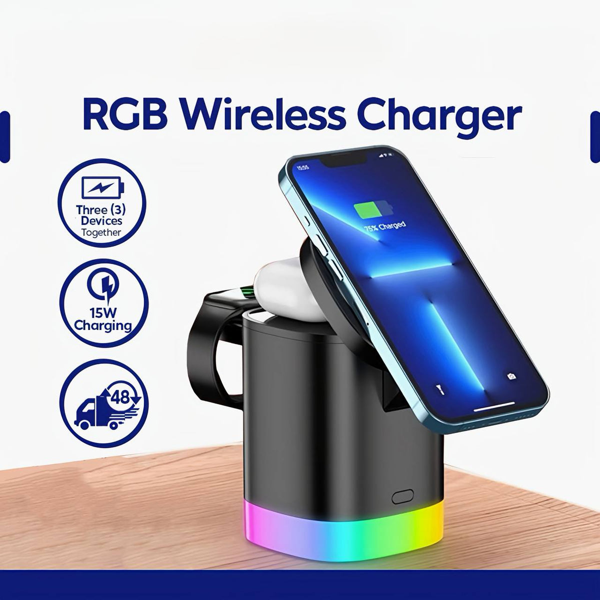 3-in-1 Magnetic Wireless Charger