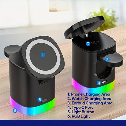 3-in-1 Magnetic Wireless Charger